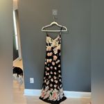 Lulus New Black and Floral Sheer Maxi Dress, NWT, Small Photo 3