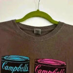 Gildan Women’s Andy Warhol Campbell’s Soup Colorful Short Sleeve Graphic Tee. Sz: M. Photo 5
