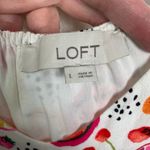 Loft  White Fruit Salad Strappy Romper Sz.L Photo 6