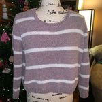 Cotton Emporium Lilac and White Sweater (Size Small) Photo 2