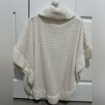 White poncho sweater with cute button detail! Size undefined Photo 4
