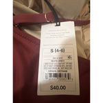 Shade & Shore  Underwire Belted One Piece Swimsuit -Red Women's S NWT Photo 4