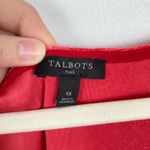 Talbots Womens 1X Red Velvet Sleeveless Top Special Event Party Holiday Vamp Photo 7