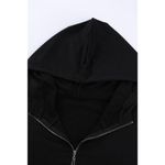 LEOPARD PRINT QUARTER ZIP PULLOVER POCKETED HOODIE SIZE XL (16 Photo 4