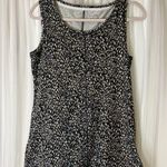 Wonderly  Black and Cream Animal Print Tank Top Photo 0