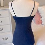 Navy Blue Cami Spaghetti Straps Adjustable Tank Bra Shelf Womens XS Size undefined Photo 2