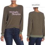 Wildfox  Baggy Jumper Sweatshirt NEW Midnight Munchies Olive Small Oversized Photo 3