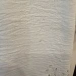 Adrianna Papell White Eyelet Hem Puff Sleeve Blouse Size Small Photo 3