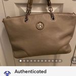 Tory Burch Whipstick Slouchy French Grey satchel bag Photo 11