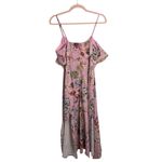Here Comes the Sun  Pink Floral Spaghetti Strap Dress Photo 2