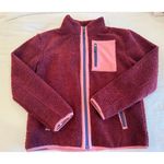 Sherpa Zip Up Jacket in purple and mauve Size XS Photo 1
