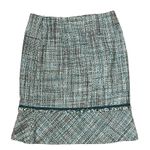 Liz Claiborne ‎ Pencil Skirt Size 4 Blue Green Lined Womens Acrylic Cotton 29X21 Photo 5