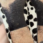 Boden Red Bow Calf Hair Ballet Flats Size 38 Photo 3