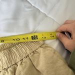 Womens Sportswear Tan Yellow Beige Shorts Floral Flowers Sunflowers Size L Photo 5