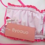 NWT Byoauo Hot Pink Bikini Swim Top Size Large Pink Photo 5