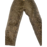 Escada Sable Python snake shimmer print ankle Jeans zippered bottoms size 38 Gray Photo 4