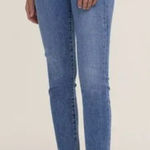 AGOLDE Jeans Womens Size 28 Blue Pinch Waist High Rise Skinny Crop Denim Raw Hem Photo 0