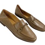 Patricia Nash New Fia horsebit loafer collapsible heel in taupe tan leather sz 7 Photo 0
