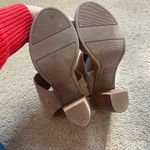 Toms Tom’s Majorca cutout sandal heels taupe suede Photo 2