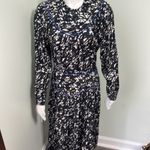 Coach NEW  1941 Black & White Yoke Long Sleeve Dress size 0 Photo 2