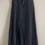 Free People One Kona Maxi Long Skirt Black Button Endless Summer Size M Photo 2