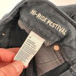 American Eagle Black Distressed Cut Off Hi Rise Festival Stretch Shorts Size 4 Photo 4