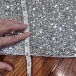 Good American Silver Sequin Cropped Jacket Blazer Sparkle Glam Size Small Photo 7