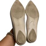 LOGO By Lori Goldstein  AUDREY Women’s 7 M Gray Leather Pointy Flats Shoes Photo 5