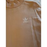 Adidas Sweatshirt Dress Long Sleeve Baby Pink Blush Mock Neck Women's Large Photo 1