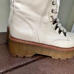 Sam Edelman Circus Sanders Lug Sole Platform Combat Boots Cream w Fur size 7.5 Photo 10