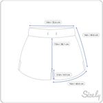 French Laundry Shorts Size L Black Red Patterned Women's Photo 3