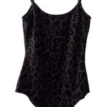 LNA  Leopard Print Bodysuit Sleeveless Tank Cami Grey Black Photo 0
