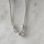 NEW Turquoise Rock and Liquid Sterling Silver Necklace 18" Blue Photo 2