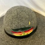 Lucky Brand 100% Wool Wide Brim Cactus Embroidered Hat Photo 2