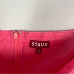 STAUD New  Elio Off-shoulder Dress in Cotton Poplin size 00 in Plumeria Photo 2