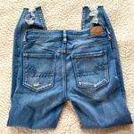 American Eagle  Outfitters Super Stretch X hi-rise distressed jeggings sz 4 Short Photo 4