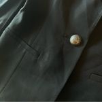 Ramy Brook  Albie Jacket, black, dramatic shoulder detail, button closure, sz 0 Photo 12