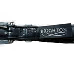 Brighton Womens Belt Sead Beaded Southwestern Black Leather 5/8" Size S 28 Photo 3