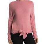 WAYF NWT  Where Are You From Mock Neck Tie Waist Sweater Blush Pink XL Photo 0