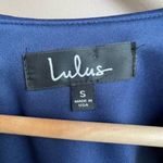 NWT Lulus Bon Appetit Skater Dress in Navy Blue Size Small Photo 2