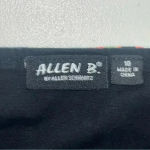 Allen B Floral Zip Bustier Corset Top Womens 10 Dark Romantic Coquette Y2K Indie Black Photo 2