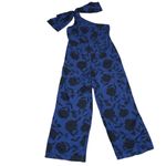 Kate Spade Wide Leg Jumpsuit one Shoulder Bow Accent Sz 14 NWT Holiday Wedding Photo 3