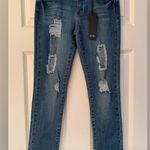 Black Label  Crop Jeans C’est Toi Women's Blue Denim Distressed Jeans Size 26 Photo 1
