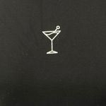 Women's Black Graphic Welcome To The Party Cocktail T Shirt Tee Top Size 2XL Photo 2