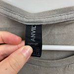 Anvil women’s gray white relaxed short sleeve coffee mom cotton casual tshirt L Photo 2