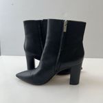 Marc Fisher Ankle Boots Booties Womens Size 9.5 Black Leather Heeled Photo 6
