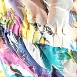 R•89 Watercolor Silk Ruffle Romper Pastel NWOT Size S Pink Photo 7