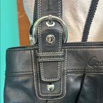 Coach  Soho Pleated Black Leather Shoulder Purse Photo 2