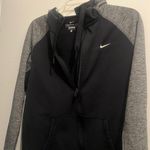 Nike  Black and Gray Hoodie with Zipper Photo 1