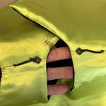 T Tahari navy blue sheath w/print band green & blue zipperâ& greenâlining Photo 10